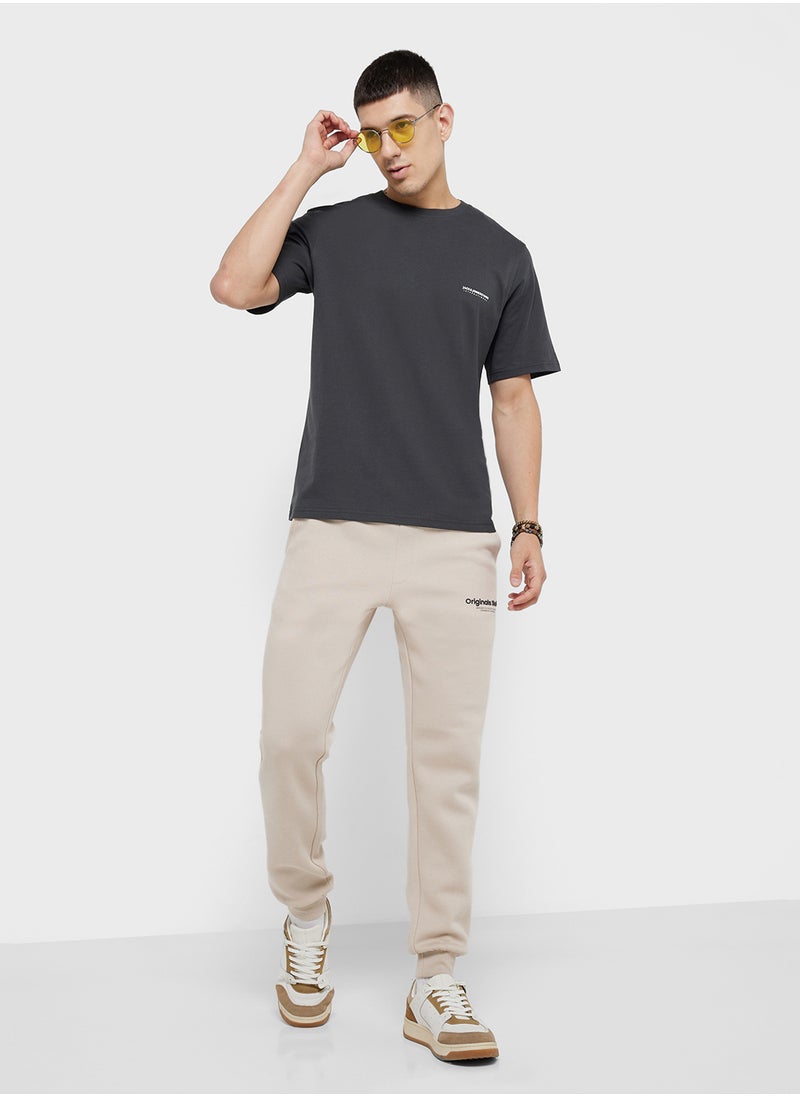 Drawstring Cuffed Sweatpants