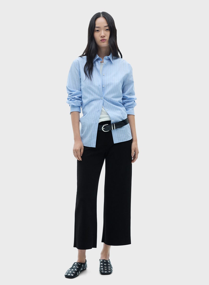 Flowy Straight-Fit Trousers