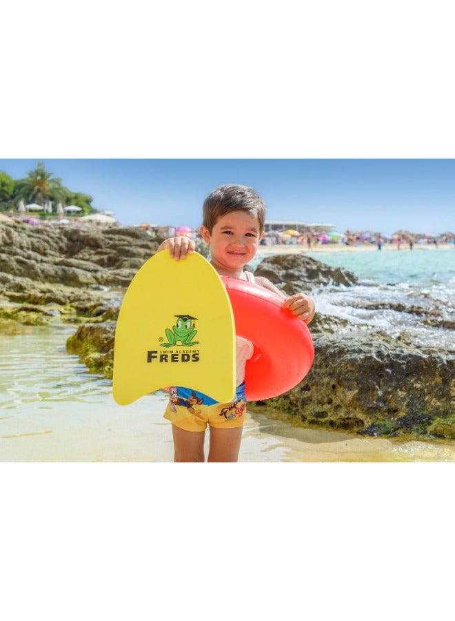 Freds Swimboard Yellow Training Aid Float for Toddlers and Children (2Year-12Year)