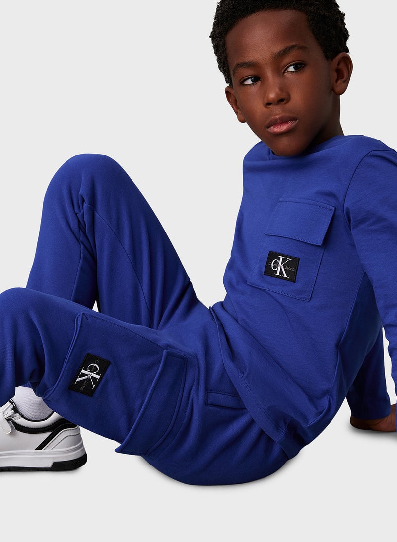 Kids Badge Relaxed Sweatpants