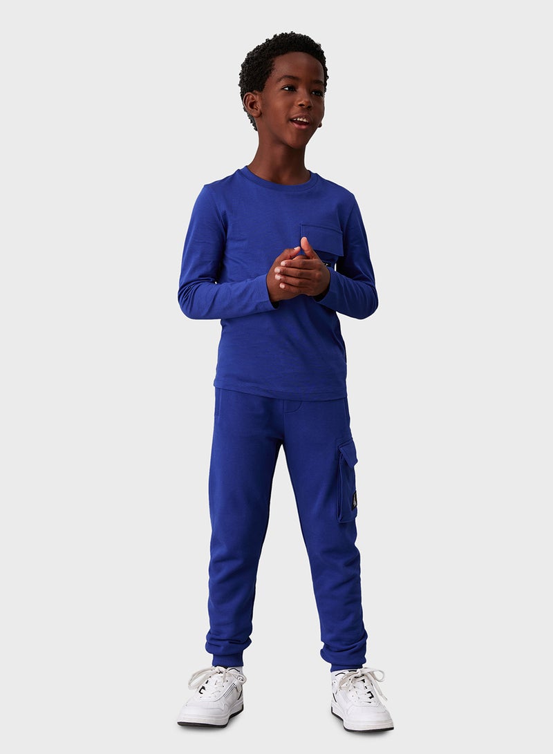 Kids Badge Relaxed Sweatpants