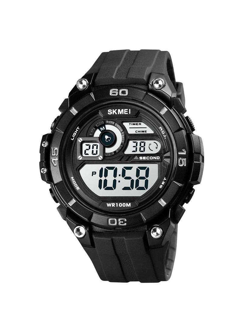 Men's 11ATM Digital Sports Watch With Countdown Timer 6571BK