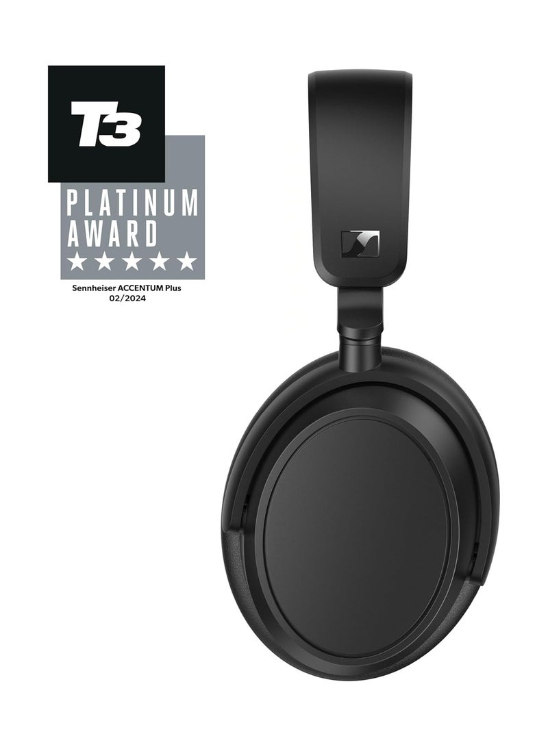 Accentum Plus Wireless Bluetooth Headphones - Optimal Sound Quality with Quick Charge Function, 50 Hours Battery Life and Adaptive Hybrid ANC - Black