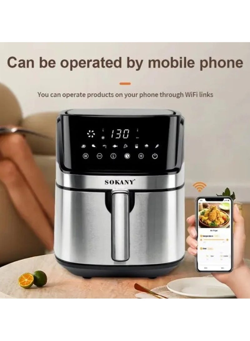 Sokany 8L Digital Air Fryer, Works with Bluetooth and WiFi SK-ZG-8042