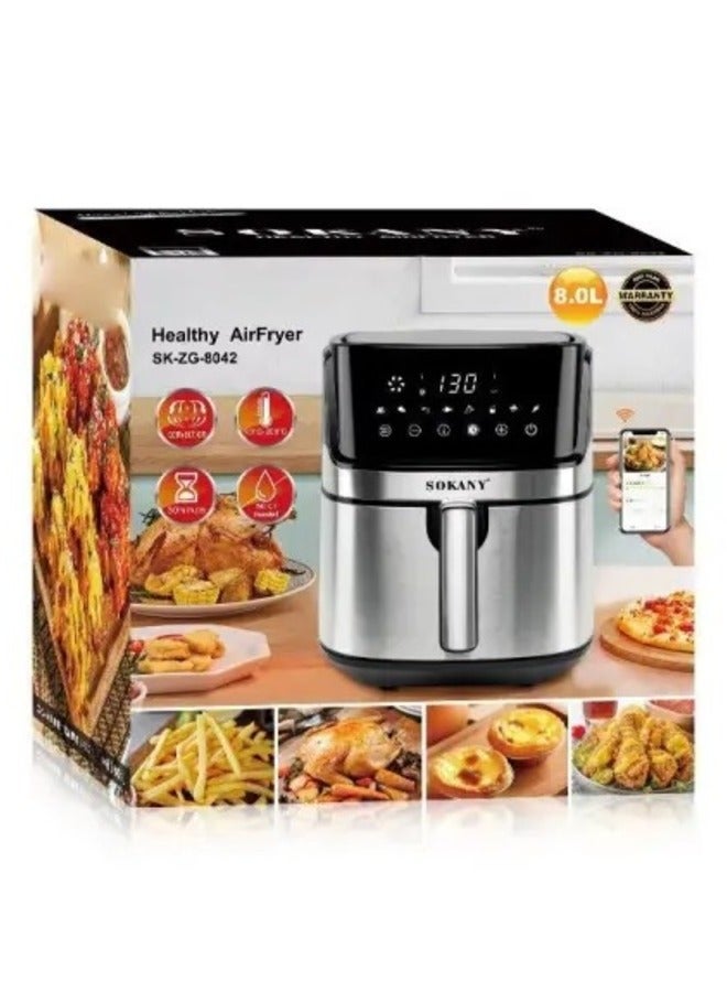 Sokany 8L Digital Air Fryer, Works with Bluetooth and WiFi SK-ZG-8042