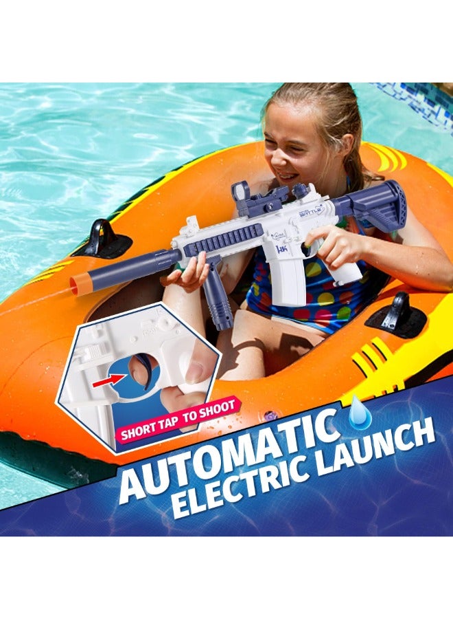 M416 Electric Water Gun – High Capacity Automatic Squirt Gun with 32-Foot Range for Outdoor Beach and Pool Party Fun