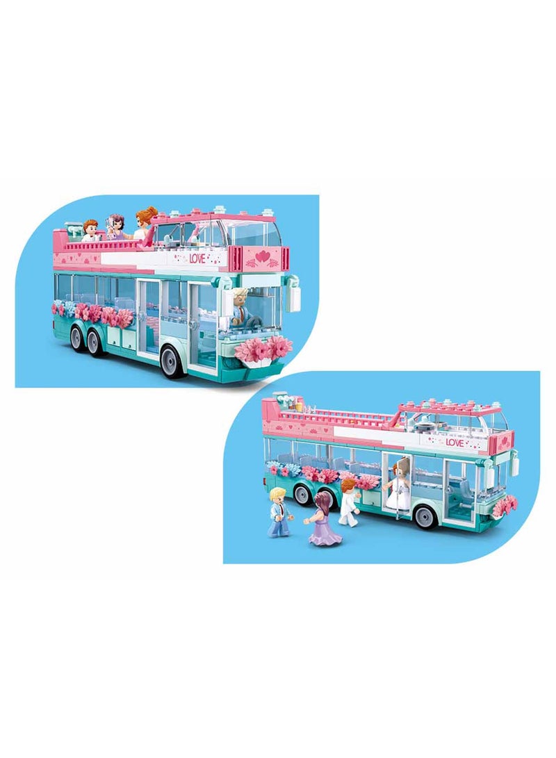 Sluban Girls Dream Double Decker Wedding Party Bus! (379PCS)