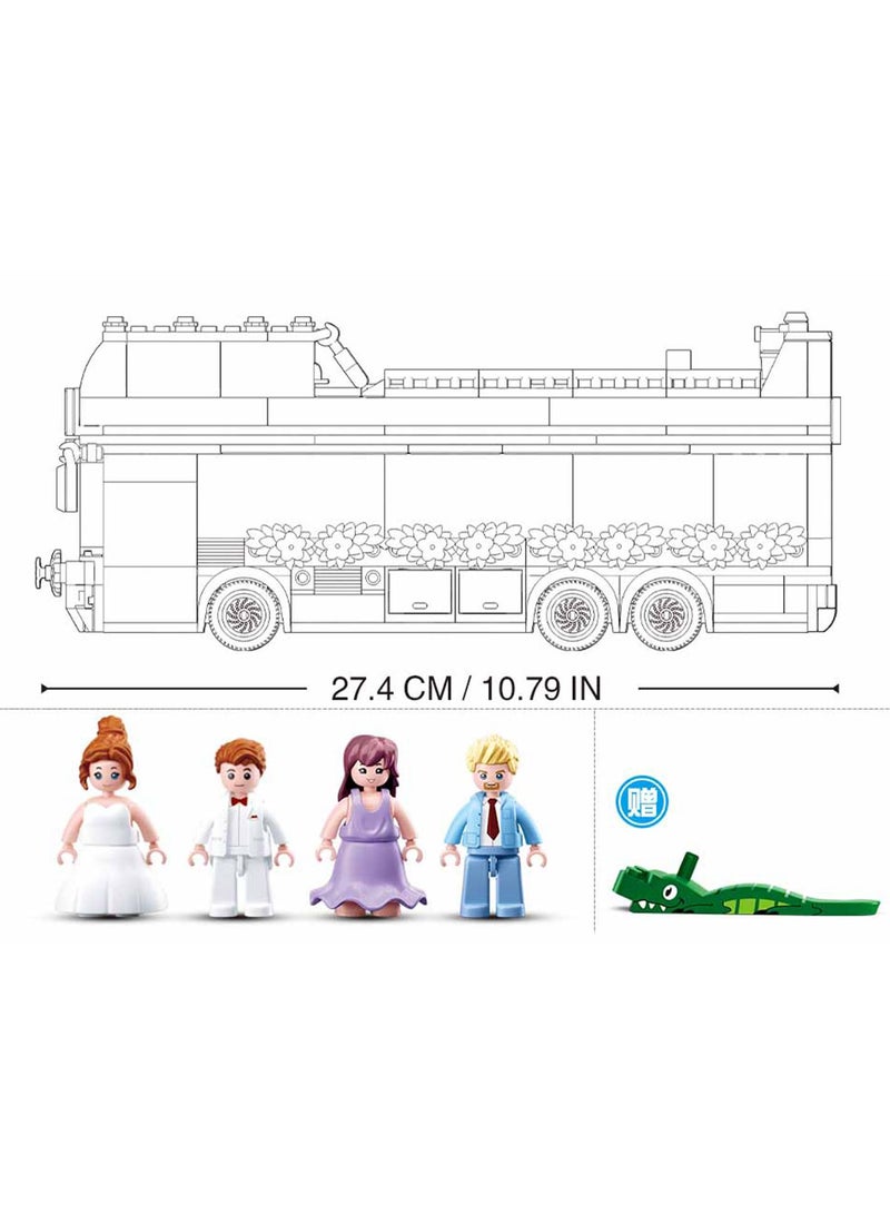 Sluban Girls Dream Double Decker Wedding Party Bus! (379PCS)