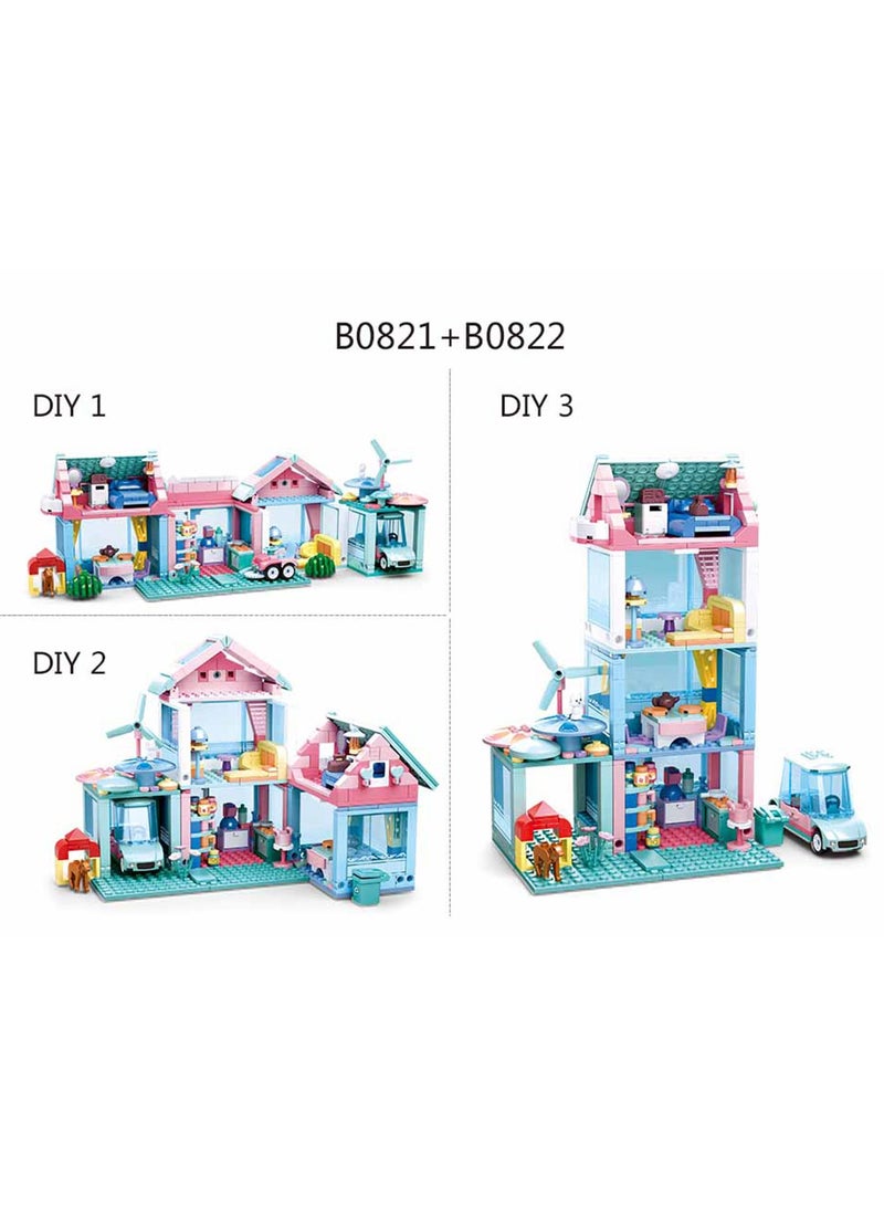 Sluban Girls Wedding Sweetie House! 244 pcs. The Sluban Girls Dream Wedding Series – Sweetie House multi-story building set.