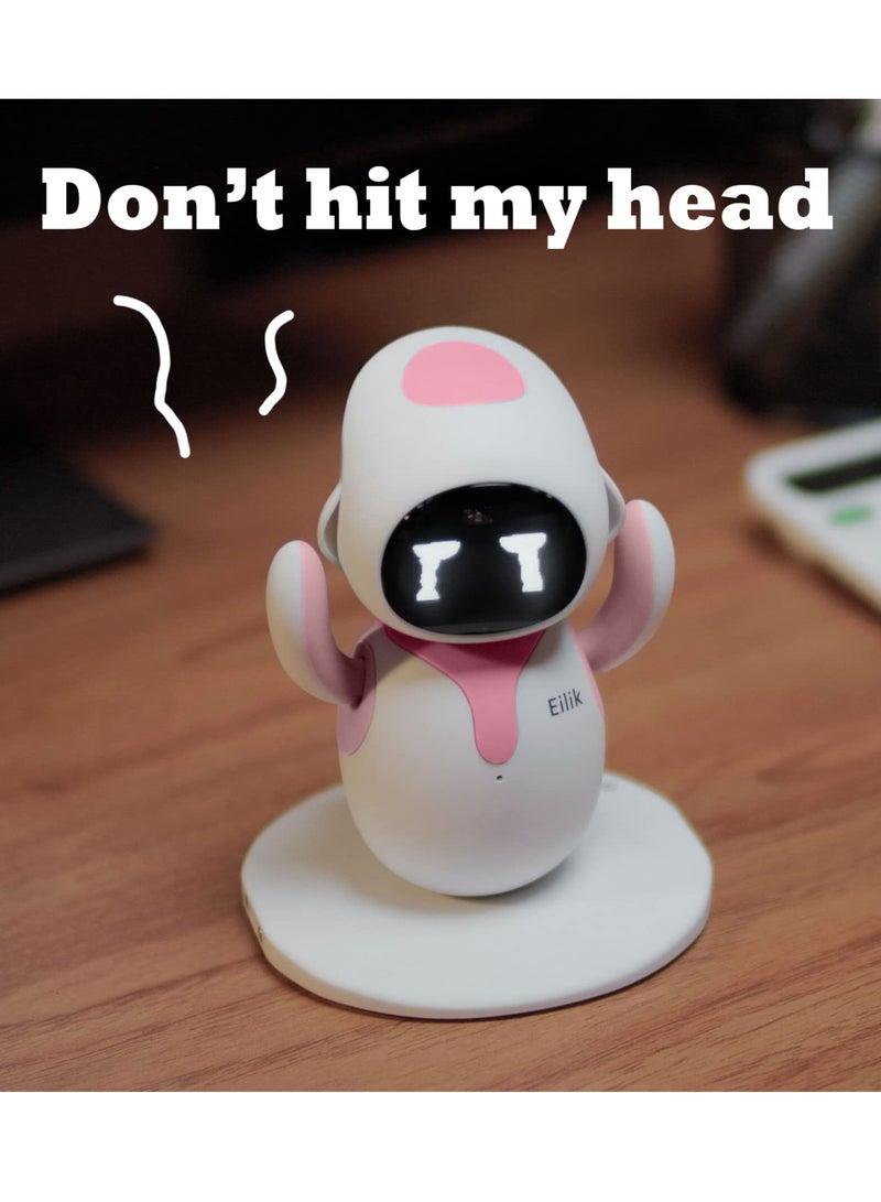 Eilik Pink, A Desktop Companion Robot with Emotional Intelligence Multi Robot Interactions