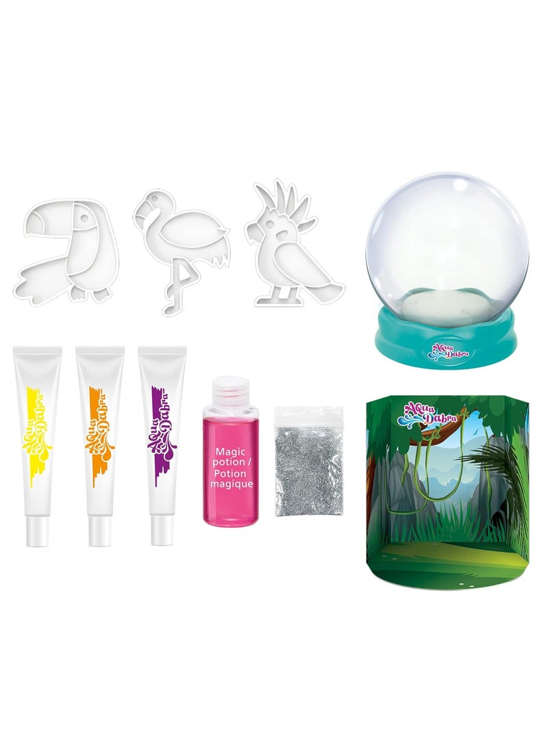 AquaDabra Tropical Birds Water Globe