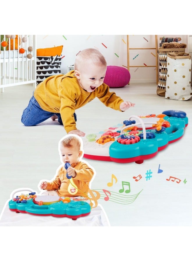 6-in-1 Baby Musical Toys | Educational Keyboard Piano & Drum Set for Toddlers (12-18 Months) - Fun Learning Tabletop Game for Kids