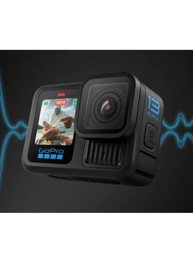 HERO13 Black - Waterproof Action Camera With 8x Slow-Motion Video, 27MP with Improved Performance, HDR, 1/1.9