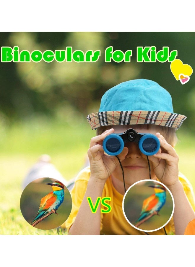 Scotamalone Kids Binoculars Shock Proof Toy Binoculars Set For Age 3-12 Years Old Boys Girls Bird Watching Educational Learning Hunting Hiking Birthday Presents