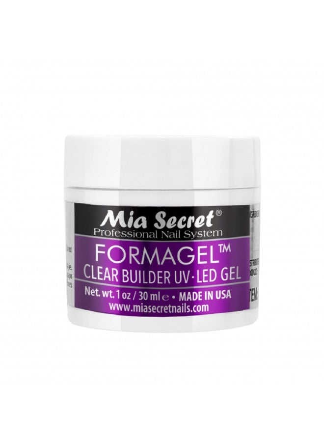 Mia Secret Professional Nail System Formagel Clear Builder Gel For Nails, 1 Oz