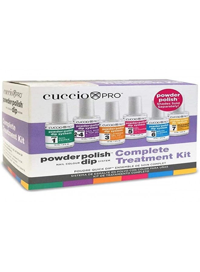 Cuccio Powder Polish Nail Colour Dip System Complete Treatment Kit