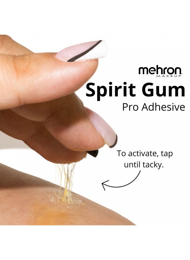 Mehron Makeup Spirit Gum | Spirit Gum Adhesive | Special Fx , Cosplay, , Stage Performance Makeup | Professional Cosmetic Glue Adhesive For Face, Skin, And Body (.125 Oz)