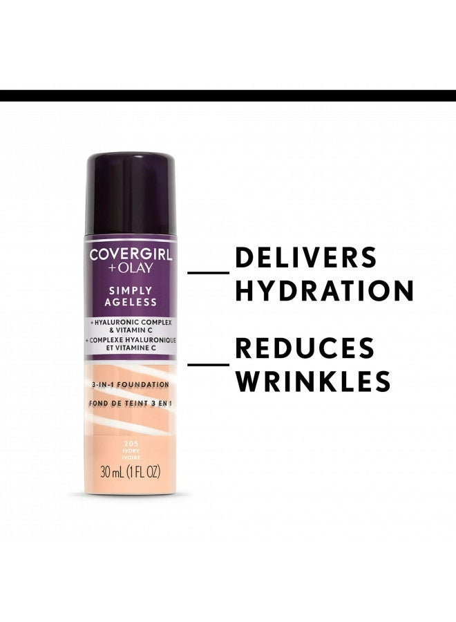 Covergirl + Olay Simply Ageless 3-In-1 Liquid Foundation, Creamy Natural