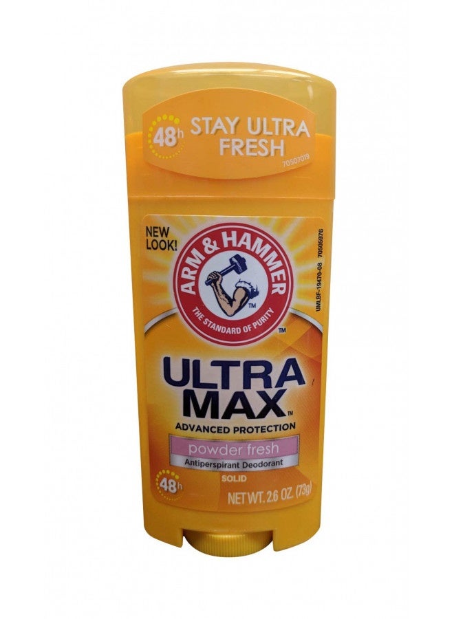 Arm & Hammer Ultramax Invisible Solid Powder Fresh Antiperspirant & Deodorant-2.6 oz, 2 pack