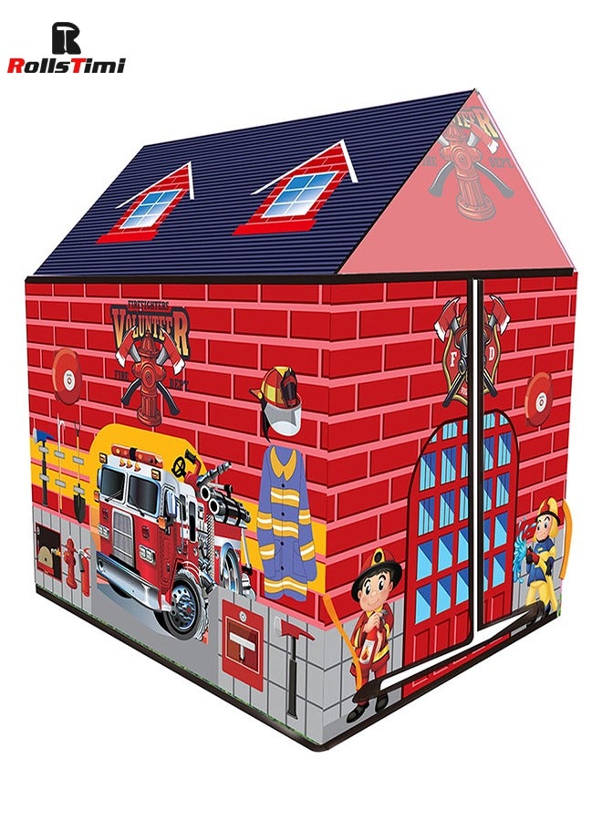 Children's Tents for Fire Station Play Indoor and Outdoor Games Pretend Playhouse