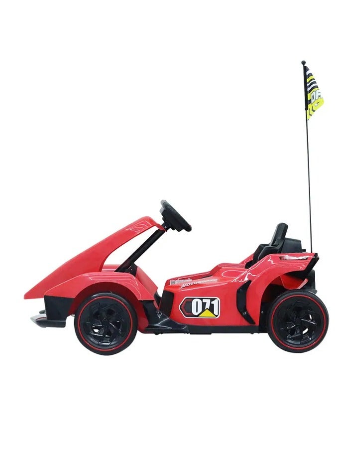 Toycee Powerful Go Kart For Kids-Red-24V