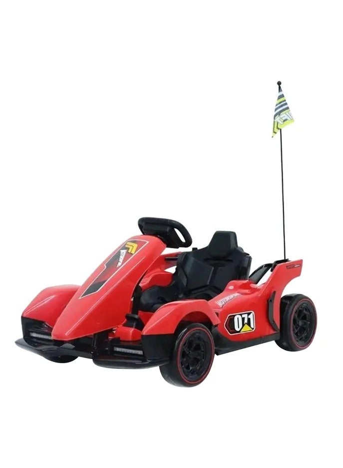 Toycee Powerful Go Kart For Kids-Red-24V