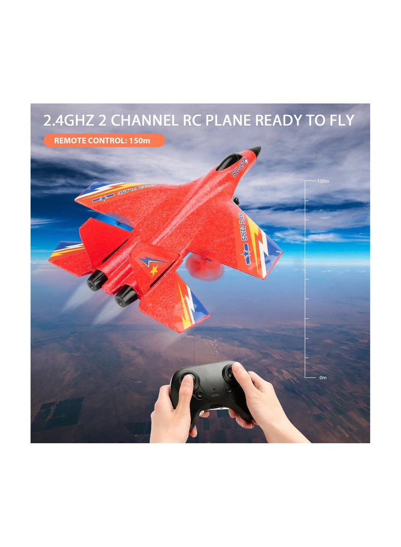 RC Aircraft SU-27 2.4GHZ Radio Remote Controlled Glider Fighter Plane Airplane For Children 14+ Ages