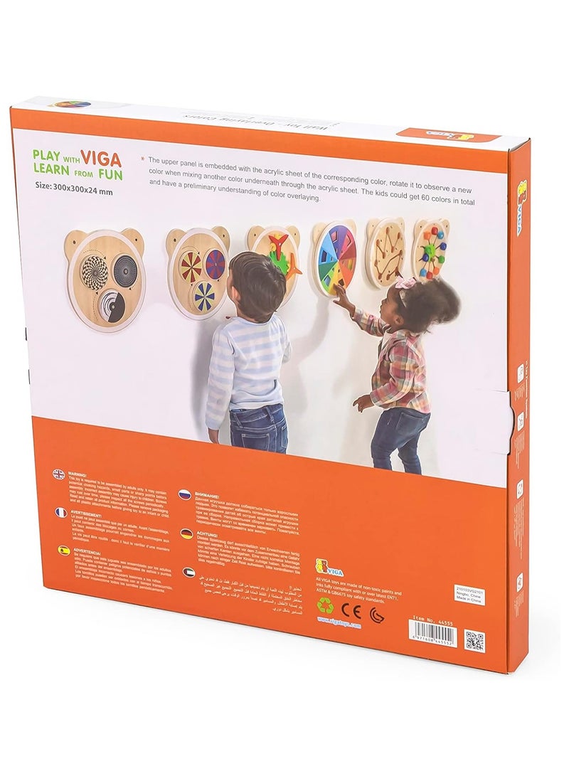 Wooden Wall Toy-Overlaying Colors Age 3yrs+