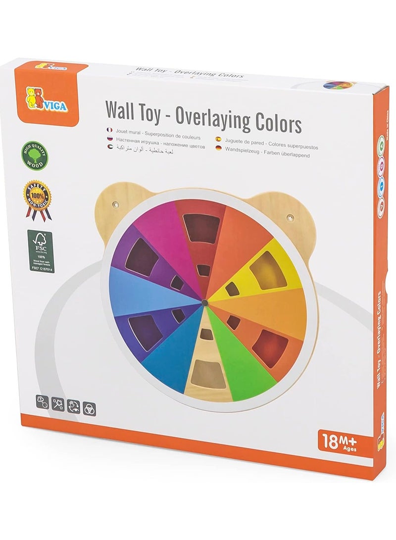 Wooden Wall Toy-Overlaying Colors Age 3yrs+