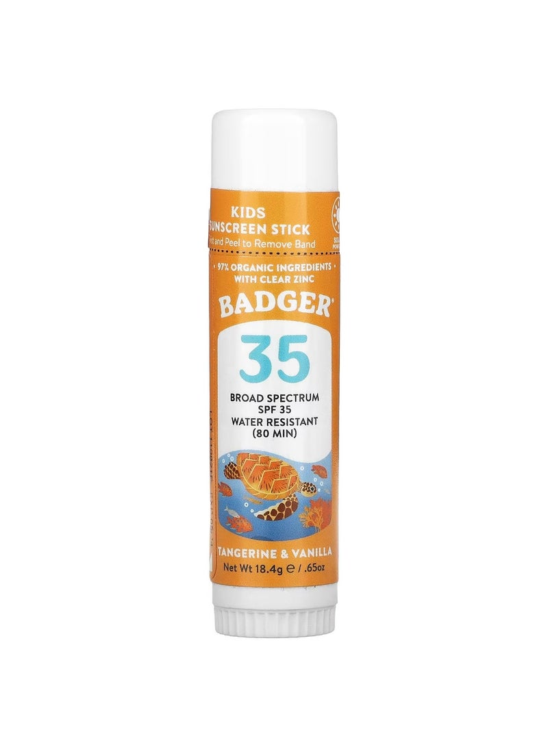 Kids Sunscreen Stick SPF 35 Tangerine  Vanilla 0.65 oz 18.4 g