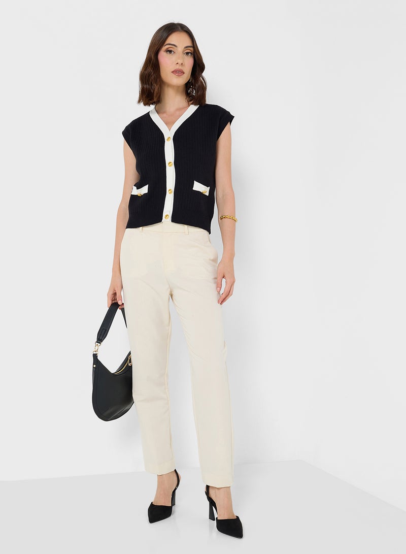 Contrast Band Vest