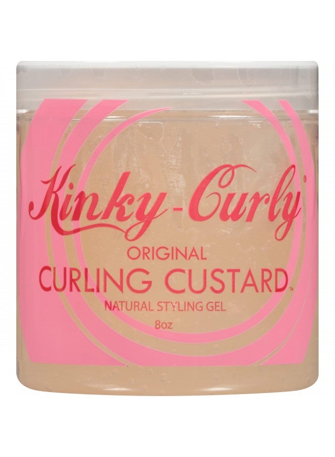 2 X Kinky-Curly, Original Curling Custard, Natural Styling Gel, 8 Oz - By Kinky-Curly