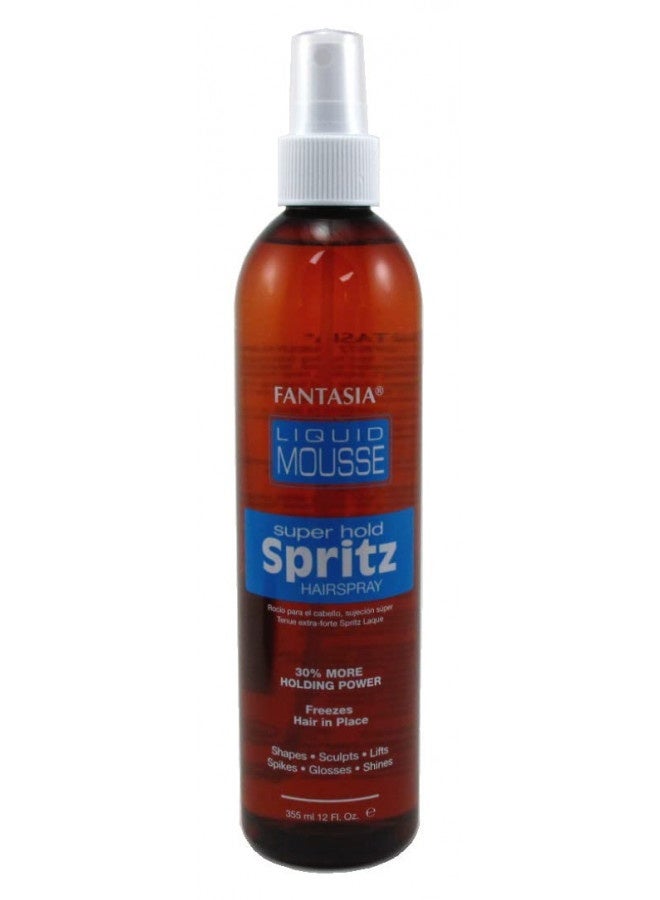 Fantasia Spritz Liquid Mousse 12 Ounce Pump (Super) (354Ml) (2 Pack)