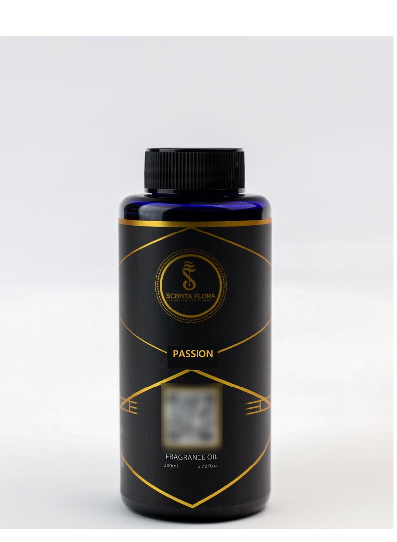 PASSION - Diffuser Aroma Oil - Vibrant, Fresh, and Floral Fragrance for Scent Diffusers - Aromatherapy (200 ml)