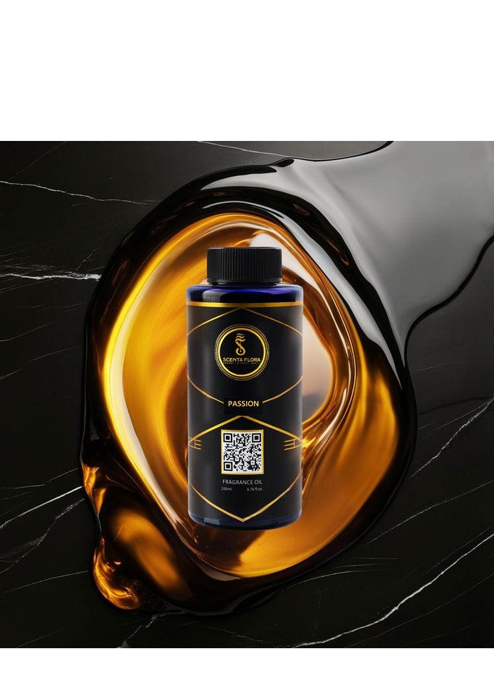 PASSION - Diffuser Aroma Oil - Vibrant, Fresh, and Floral Fragrance for Scent Diffusers - Aromatherapy (200 ml)