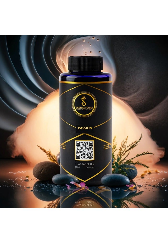 PASSION - Diffuser Aroma Oil - Vibrant, Fresh, and Floral Fragrance for Scent Diffusers - Aromatherapy (200 ml)