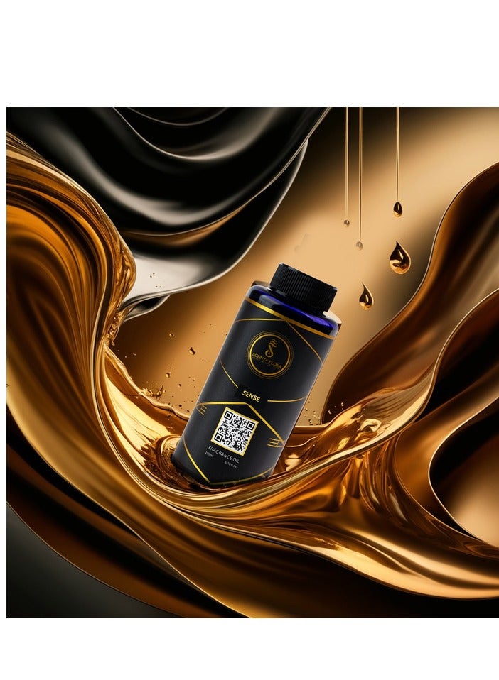 SENSE - Diffuser Aroma Oil - Refreshing, Floral, and Woody Fragrance for Scent Diffusers - Aromatherapy (200 ml)
