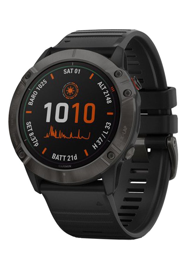 Fenix 6X Pro Solar Edition Smartwatch With DLC Band Black