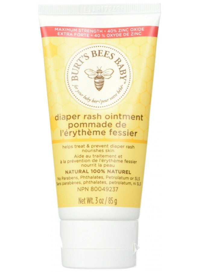 Burt'S Bees Baby Diaper Rash Ointment 3 Oz (Pack Of 3)