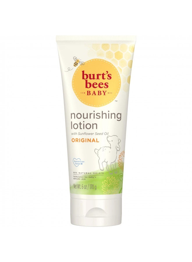 Burt'S Bees Baby Nourishing Lotion, Original Scent Baby Lotion - 6 Ounce Tube