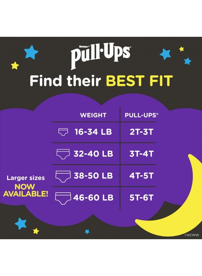 Pull-Ups Boys' Nighttime Potty Training Pants, Training Underwear, 3T-4T (32-40 Lbs), 60 Ct