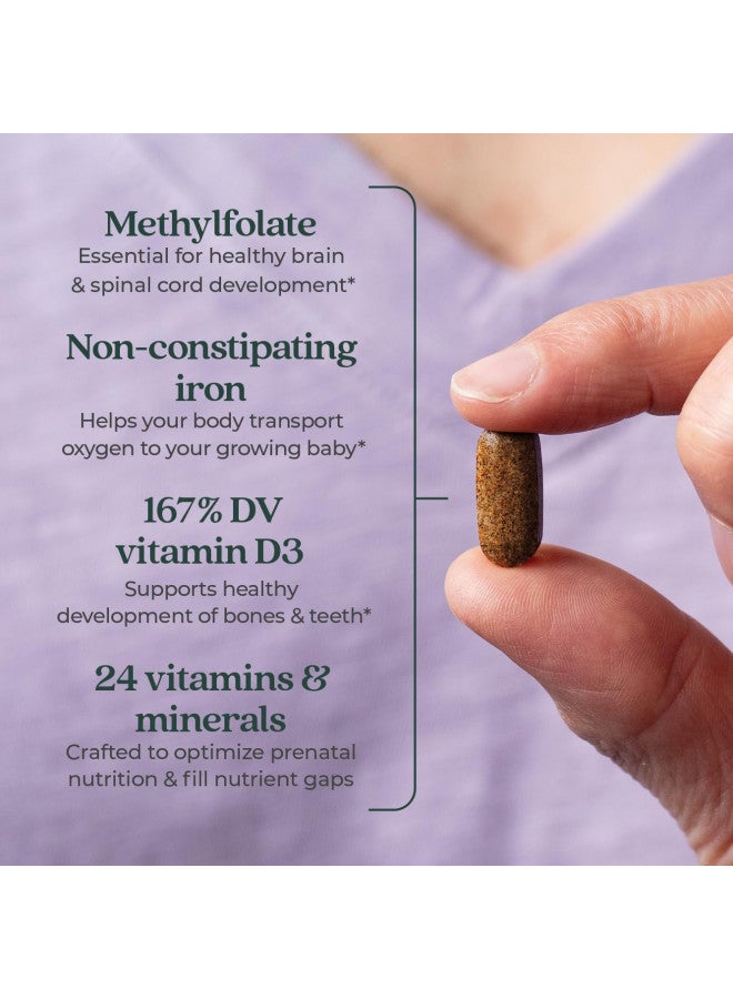 New Chapter Perfect Prenatal Vitamins,192ct, Organic Prenatal Vitamins, Non-GMO Ingredients for Healthy Baby & Mom - Folate (Methylfolate), Iron, Vitamin D3, Fermented with Whole Foods and Probiotics