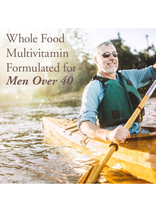 Garden of Life mykind Organics Whole Food Multivitamin for Men 40+ 120 Tablets, Vegan Mens Multi for Health & Well-Being Certified Organic Whole Food Vitamins & Minerals for Men Over 40 Mens Vitamins