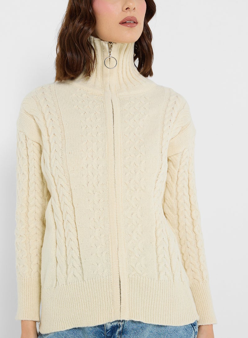 Zip Up Knit