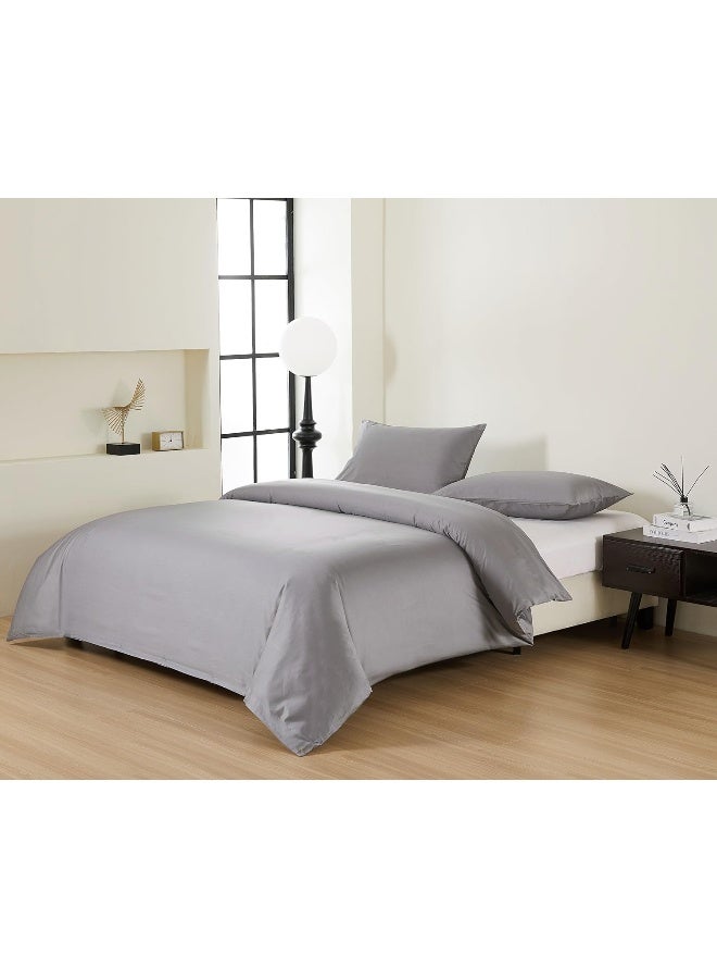 Pure Cotton Duvet Cover 220X220Cm With 2 Pillow Case 50X75Cm, With 4