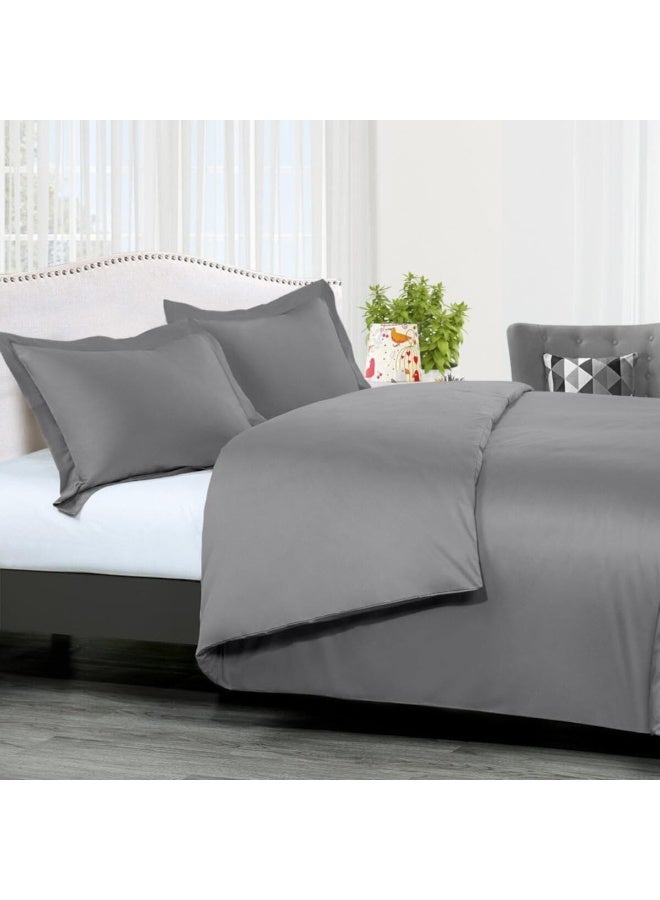 Pure Cotton Duvet Cover 220X220Cm With 2 Pillow Case 50X75Cm, With 4