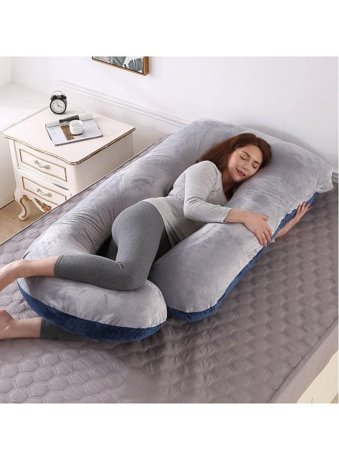 U-Shaped Pregnancy Pillow Full Body Maternity Support Pillow 62x28 inch