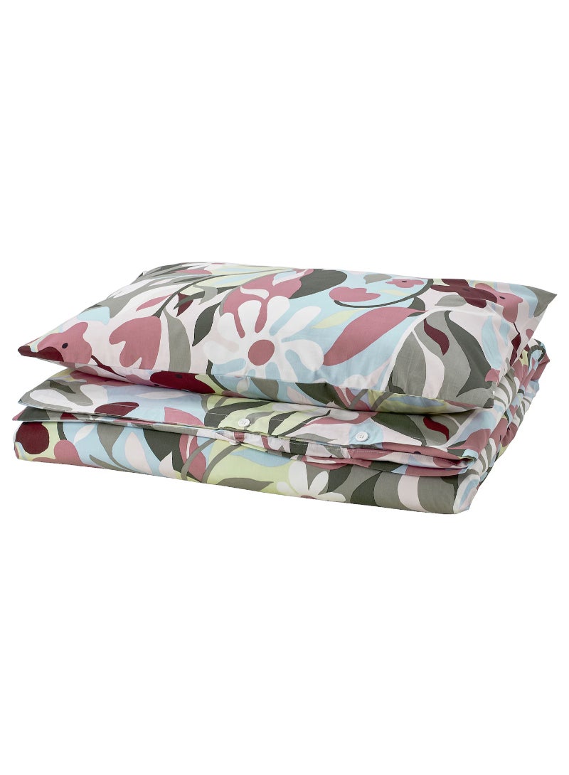 KORSKOVALL Duvet cover and pillowcase, 150x200/50x80 cm