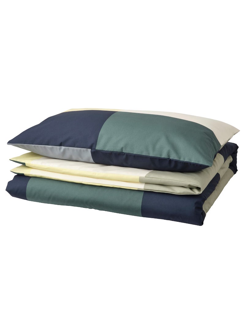 BRUNKRISSLA Duvet cover and pillowcase, 150x200/50x80 cm