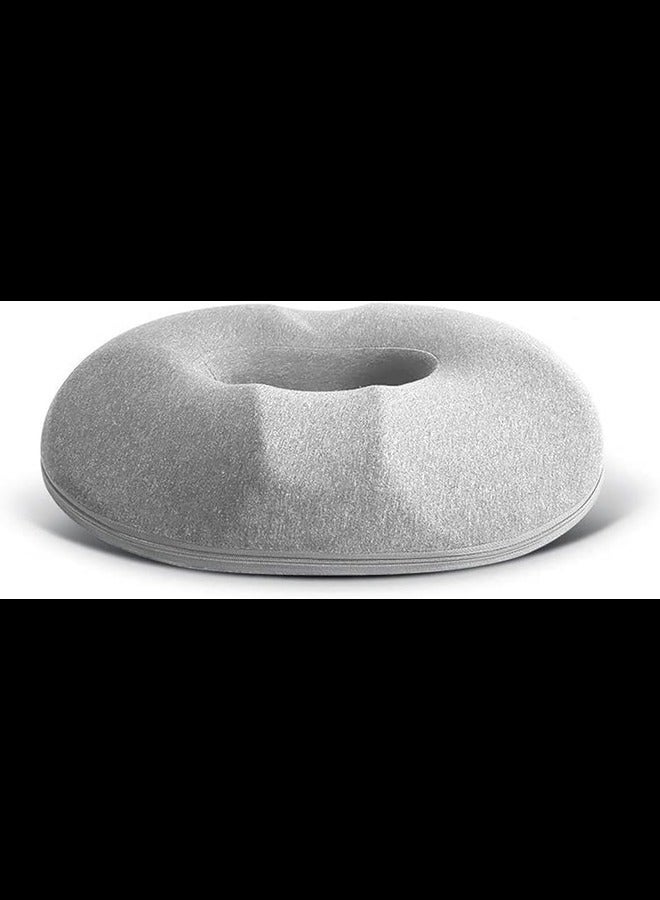 Donut Pillow for Tailbone Pain-100% Memory Foam Pain Relief Office Chair Cushion for Back,Sciatica, Orthopedic Surgery Recovery,Postpartum Pregnancy Seat Support (Color : Gray)